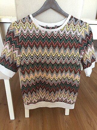 Batik etnik desenli bluz