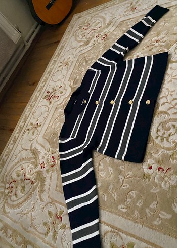 Düğmeli Siyah Mini Kadın Hırka ambar - Görsel 2