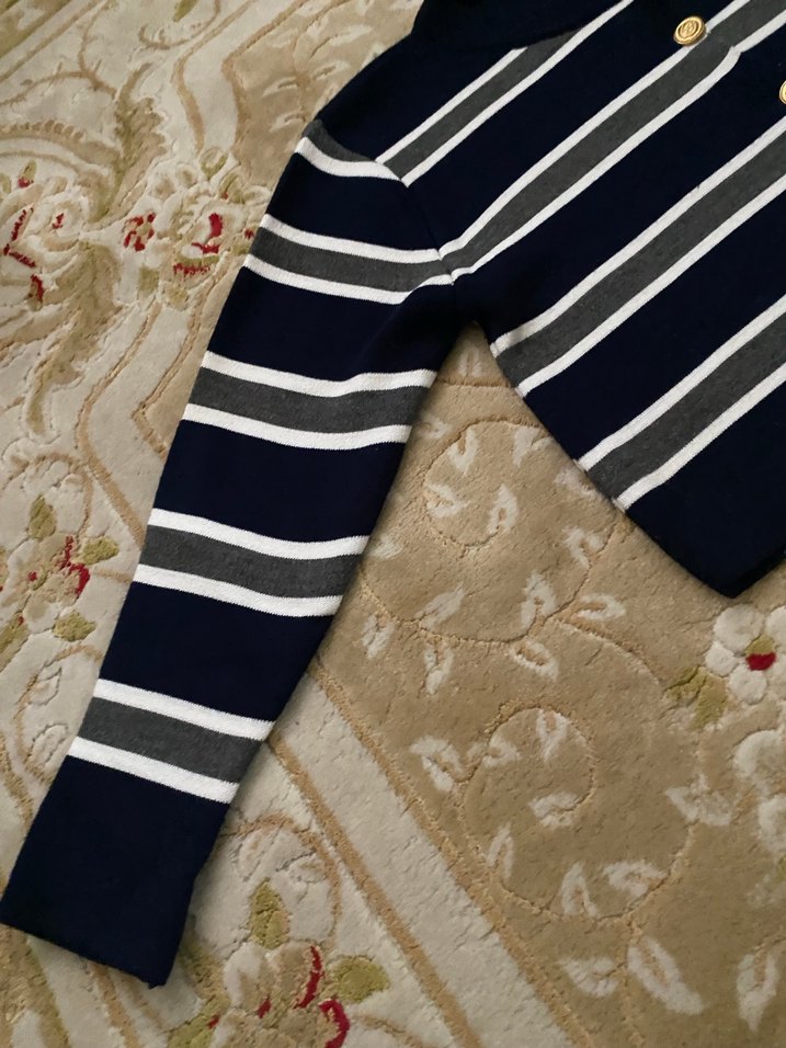 Düğmeli Siyah Mini Kadın Hırka ambar - Görsel 3