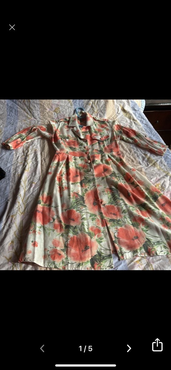 Düğmeli, Yaka Detaylı Bohem Uzun Elbise - Görsel 3