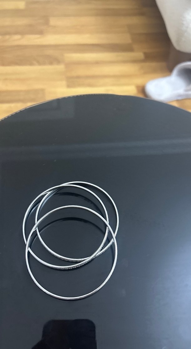 Gri Yılan Desenli Elastik Kadın Bileklik - Görsel 3