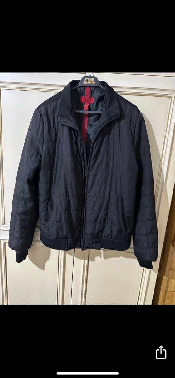 Fermuarlı Gri Erkek Ceket - Görsel 3