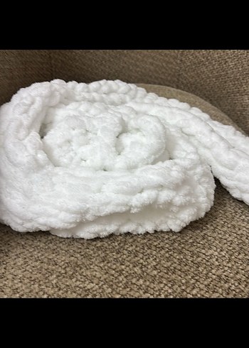 Beyaz Yün Çocuk Battaniyesi - Görsel 4