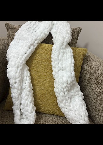 Beyaz Yün Çocuk Battaniyesi - Görsel 3