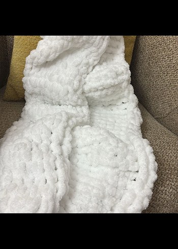 Beyaz Yün Çocuk Battaniyesi - Görsel 2