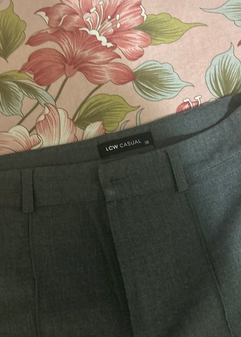 Gri Kadın Kumaş Pantolon, - Görsel 2