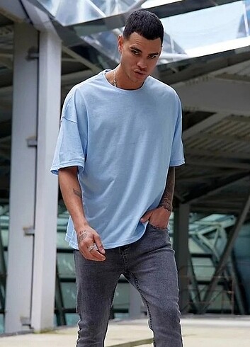 Diğer Erkek Oversize T-shirt