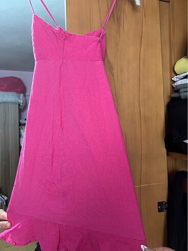 m Beden Pembe barbie elbise