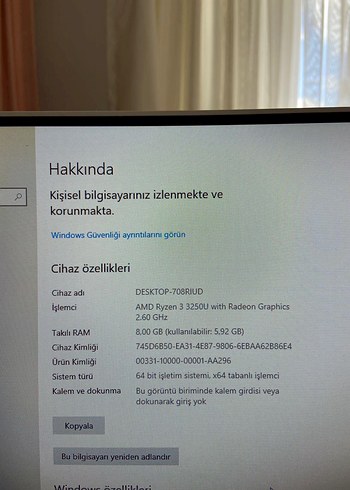 Beden Beyaz HP All-in-One Masaüstü Bilgisayar