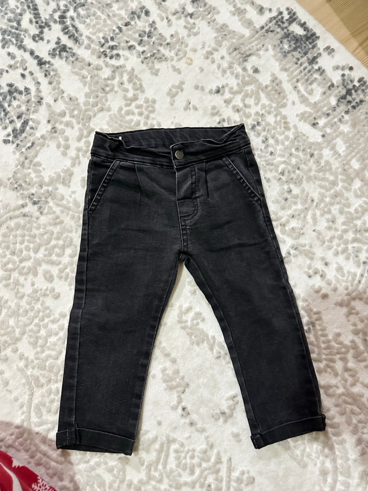 Gri Çizgili Erkek Bebek Örgü Takım - Görsel 5