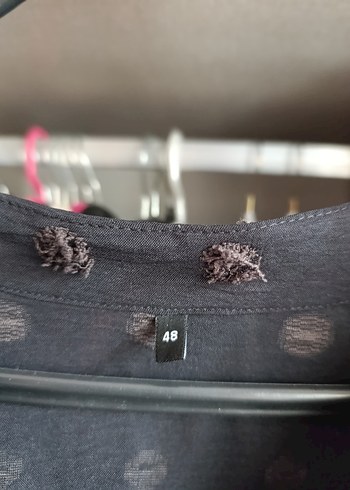 Siyah Nakışlı Midi Kadın Elbise - Görsel 4