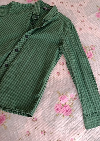 LC Waikiki Haki Yeşili Erkek Çocuk Gömlek - Görsel 3