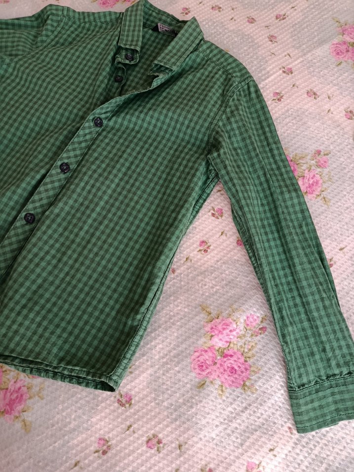 LC Waikiki Haki Yeşili Erkek Çocuk Gömlek - Görsel 3