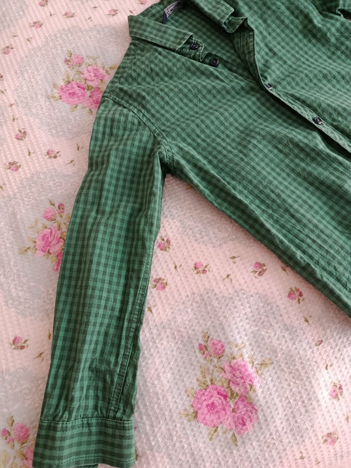 LC Waikiki Haki Yeşili Erkek Çocuk Gömlek - Görsel 4