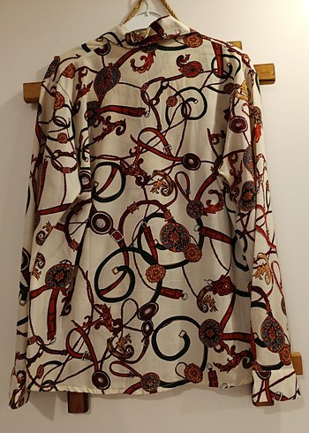 Desenli Şık Kadın Gömlek - Görsel 5