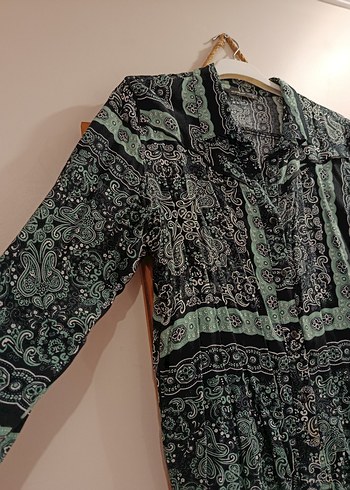 Bohem Desenli Hoş Uzun Kollu Gömlek - Görsel 3