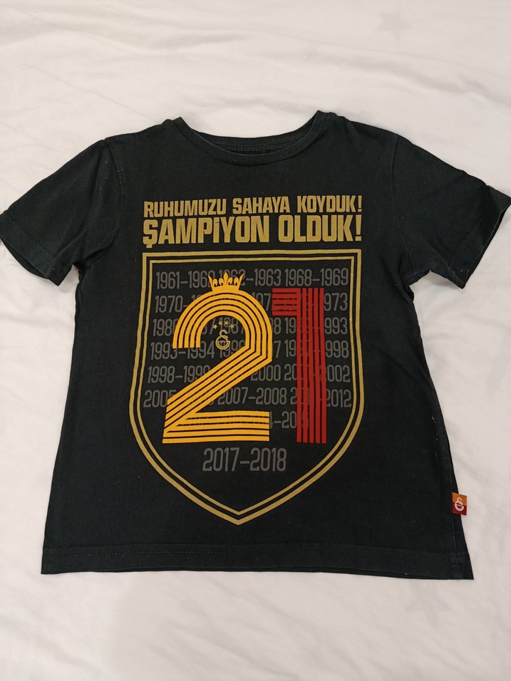 GS STORE Erkek Siyah Baskılı Kısa Kollu Tişört - Görsel 2