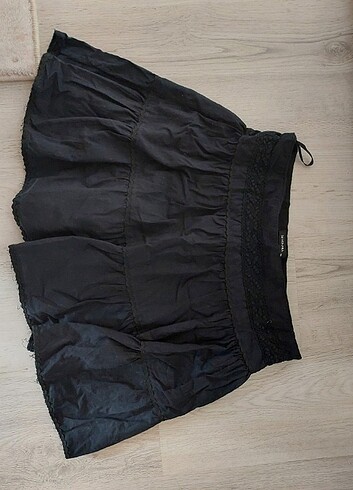 Zara Mini Gotik vintage etek fırfırlı