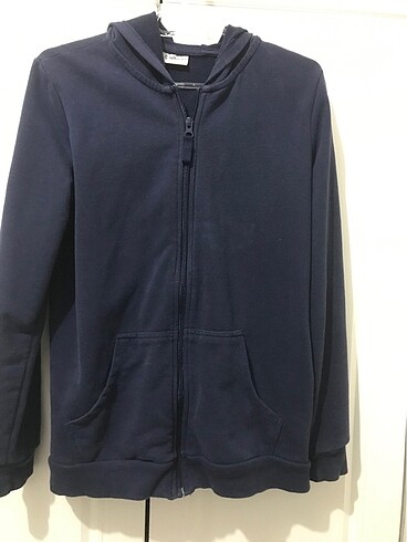 Kapşonlu fermuarlı sweatshirt hırka