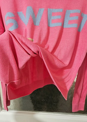 Pembe Uzun Kollu Kadın Triko - Görsel 3