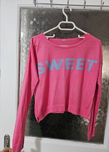 Pembe Uzun Kollu Kadın Triko - Görsel 2