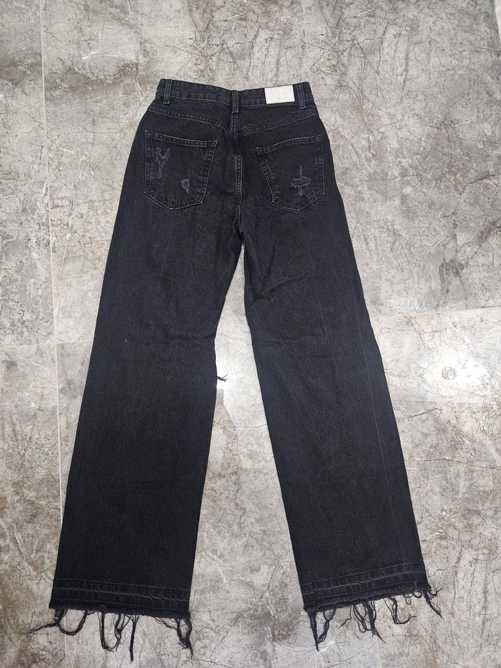 Yırtık Detaylı Kadın Kot Pantolon - Görsel 2