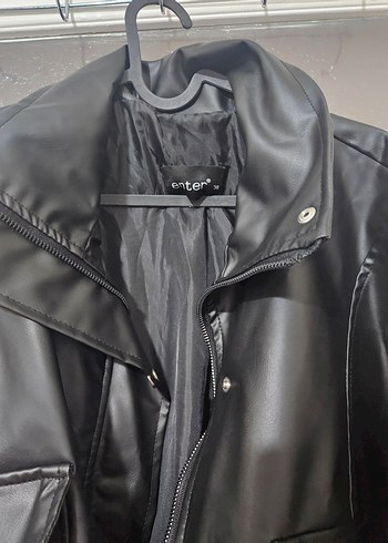 Siyah Deri  Ceket - Görsel 3