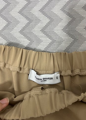 Bej Kadın krep kumaş pantalon