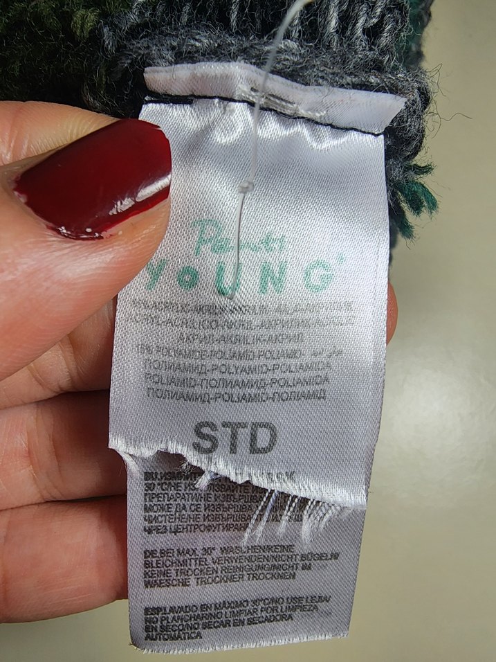 Renkli Kadın Örgü Bere Ponponlu - Görsel 3