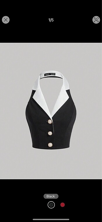 Şık halter yaka top