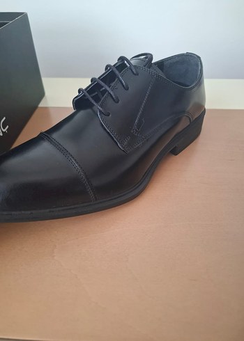42 Beden siyah Renk Siyah Klasik Bağcıklı Erkek Ayakkabı