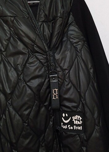 xl Beden ASİMETRİK SİYAH MONT