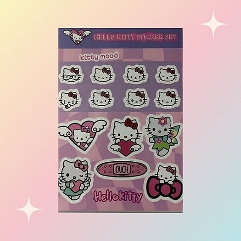 Hello kitty sticker set