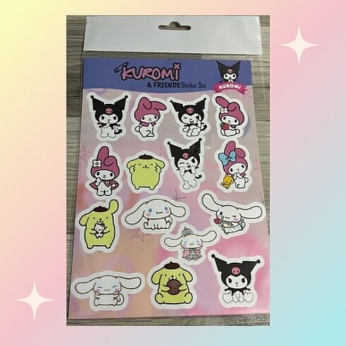 Kuromi and friends sticker set
