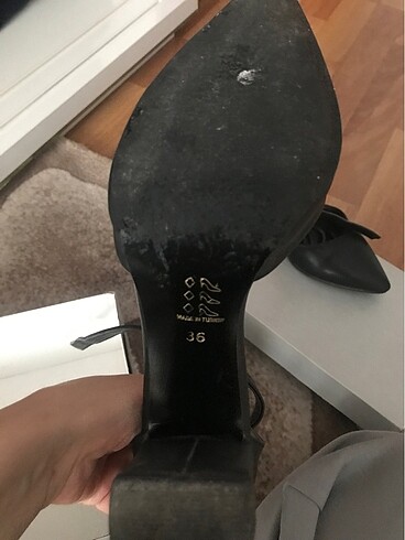 36 Beden Siyah stiletto ayakabı