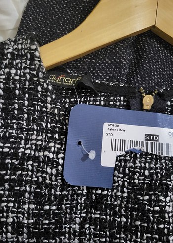 Gri Düğmeli Elbise - Görsel 2