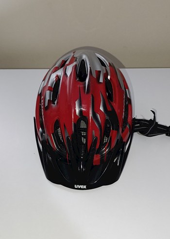 Kırmızı Gri Uvex Bisiklet Kaskı Ayarlanabilir - Görsel 5