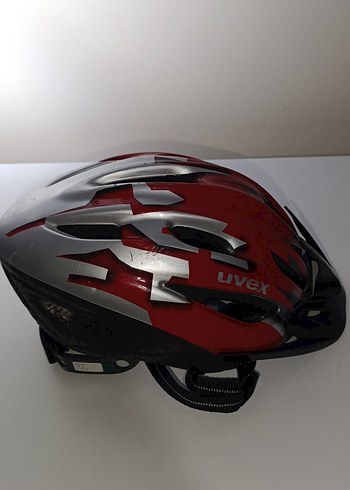 Kırmızı Gri Uvex Bisiklet Kaskı Ayarlanabilir - Görsel 4