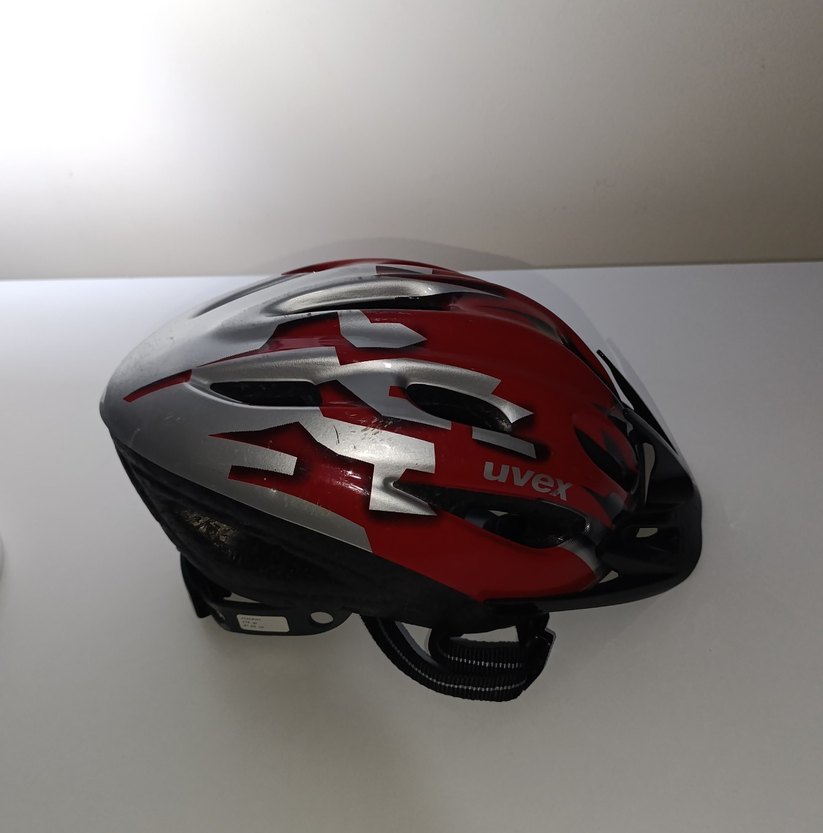 Kırmızı Gri Uvex Bisiklet Kaskı Ayarlanabilir - Görsel 4