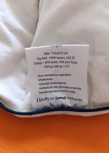 Kaz Tüyü Yorgan Tek Kişilik - Görsel 2