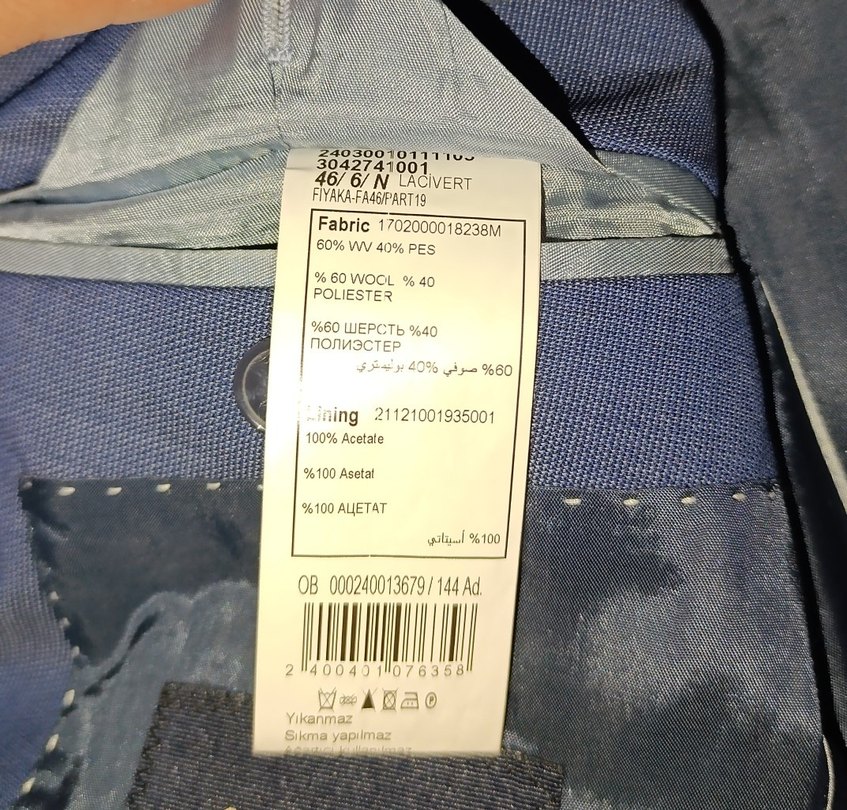 Koyu Mavi Erkek Takım Elbise - Görsel 5