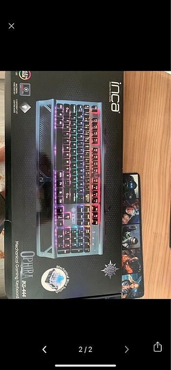 mekanik klavye 2 3 kere kullanılmış - Görsel 2