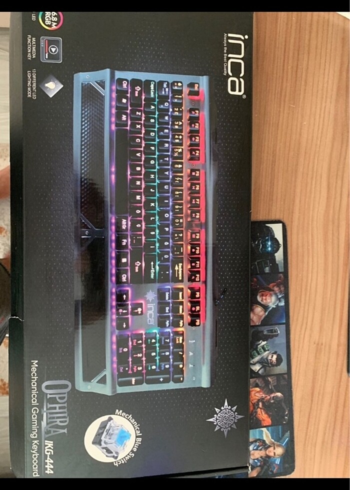 mekanik klavye 2 3 kere kullanılmış - Görsel 2