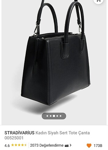 Beden siyah Renk Stradivarius tote çanta