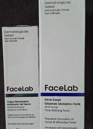 Facelab serum ve tonik