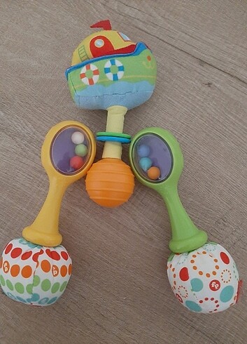 Fisher Price Bebek çıngırak oyuncak ve 3 adet alt acma