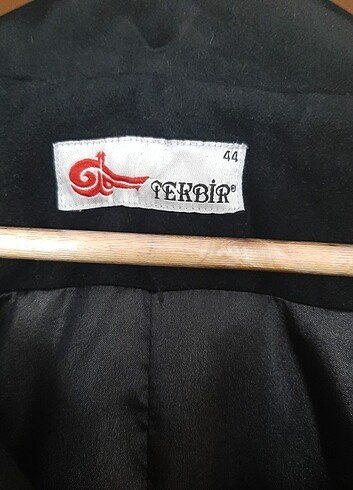 Tekbir Siyah uzun kaşe kaban /Tekbir