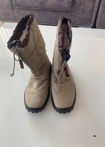 Bej Kadın Dolgu Topuklu Sokak Stili Botlar