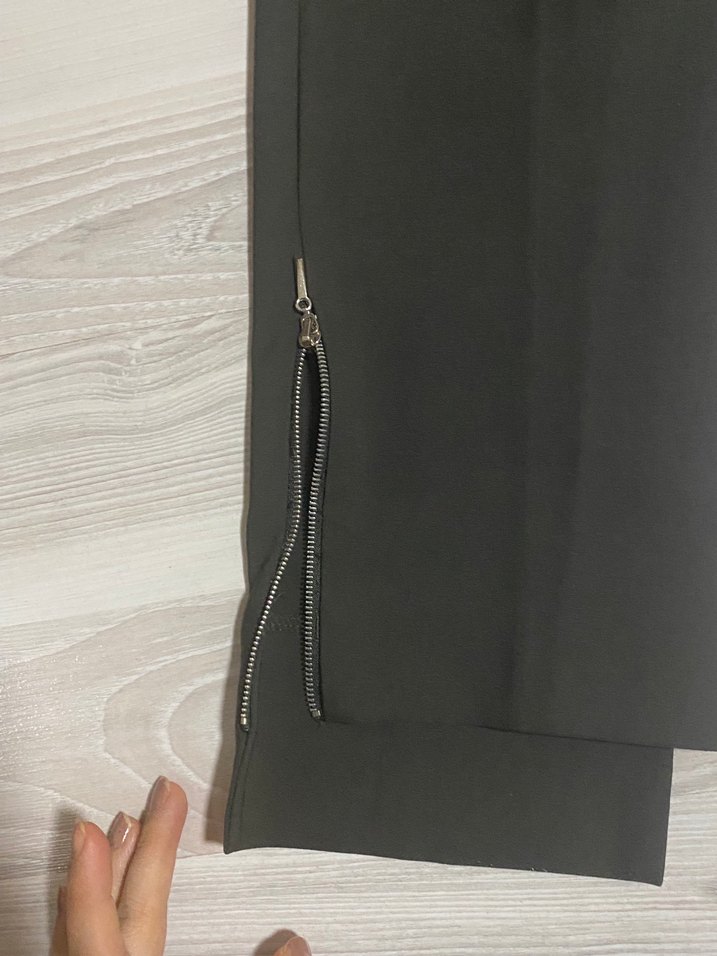 Kadın Haki Regular Fit Cigarette Pantolon — görsel 10/13
