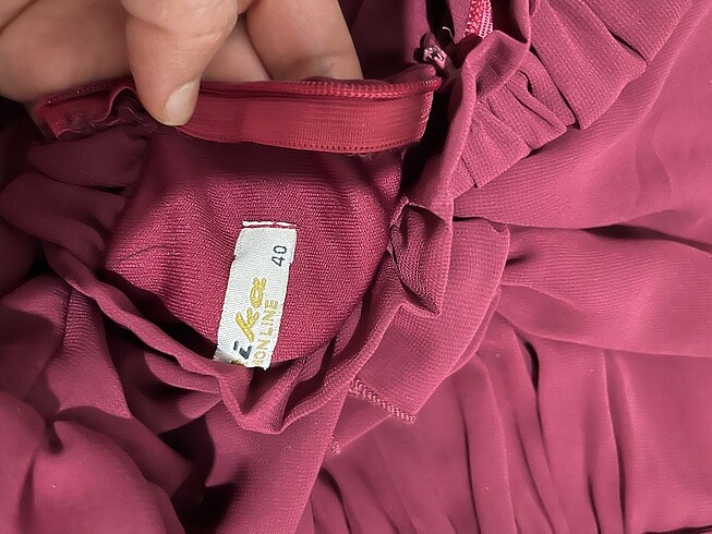 40 Beden bordo Renk Abiye